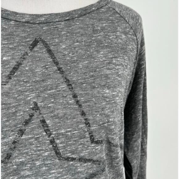 Sundry Grey Long Sleeve Top with Stars Size 1 / Small - Picture 5 of 9